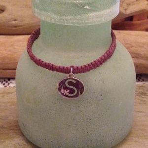 Hemp bracelet S charm